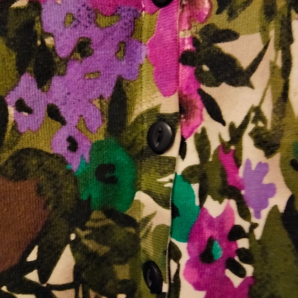 Fever vivid floral design sweater. Woman S - Picture 4 of 5